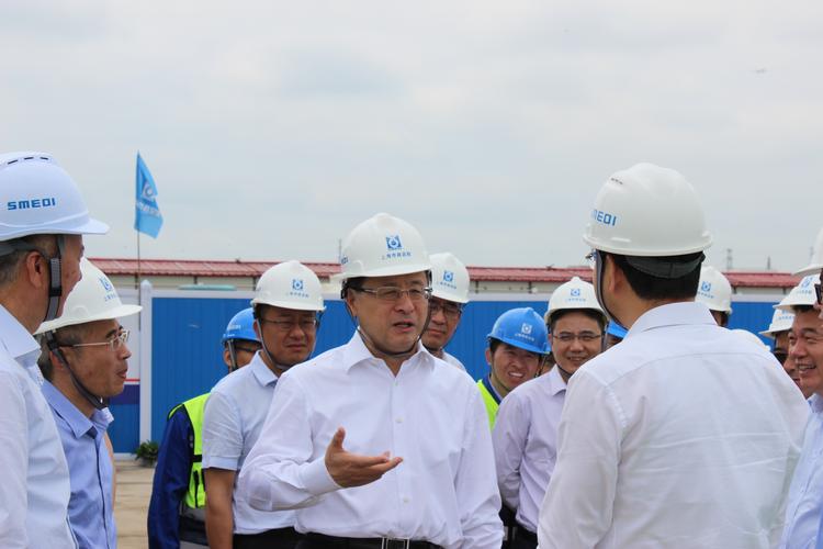 2019年6月22日上海市常务副市长陈寅莅临浦东新区污水厂污泥处理处置
